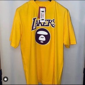 Bathing Ape xx Mitchell & Ness Laker Tee